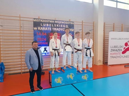 Hattric w trzech kolorach - Mistrzostwa Województwa Lubelskiego w Karate Tradycyjnym 2024r.