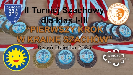 II Turniej szachowy dla klas I-III „Pierwszy krok w Krainę Szachów” – Dzień Dziecka 2025