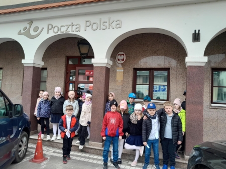 Klasa 1c na poczcie